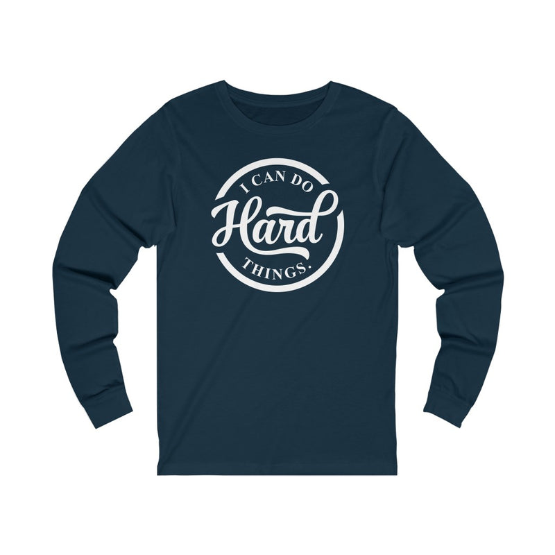 "I CAN DO HARD THINGS" Unisex Jersey Long Sleeve Tee