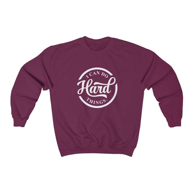 "I CAN DO HARD THINGS" Unisex Heavy Blend™ Crewneck Sweatshirt