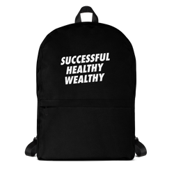"Successful Healthy Wealthy" Backpack